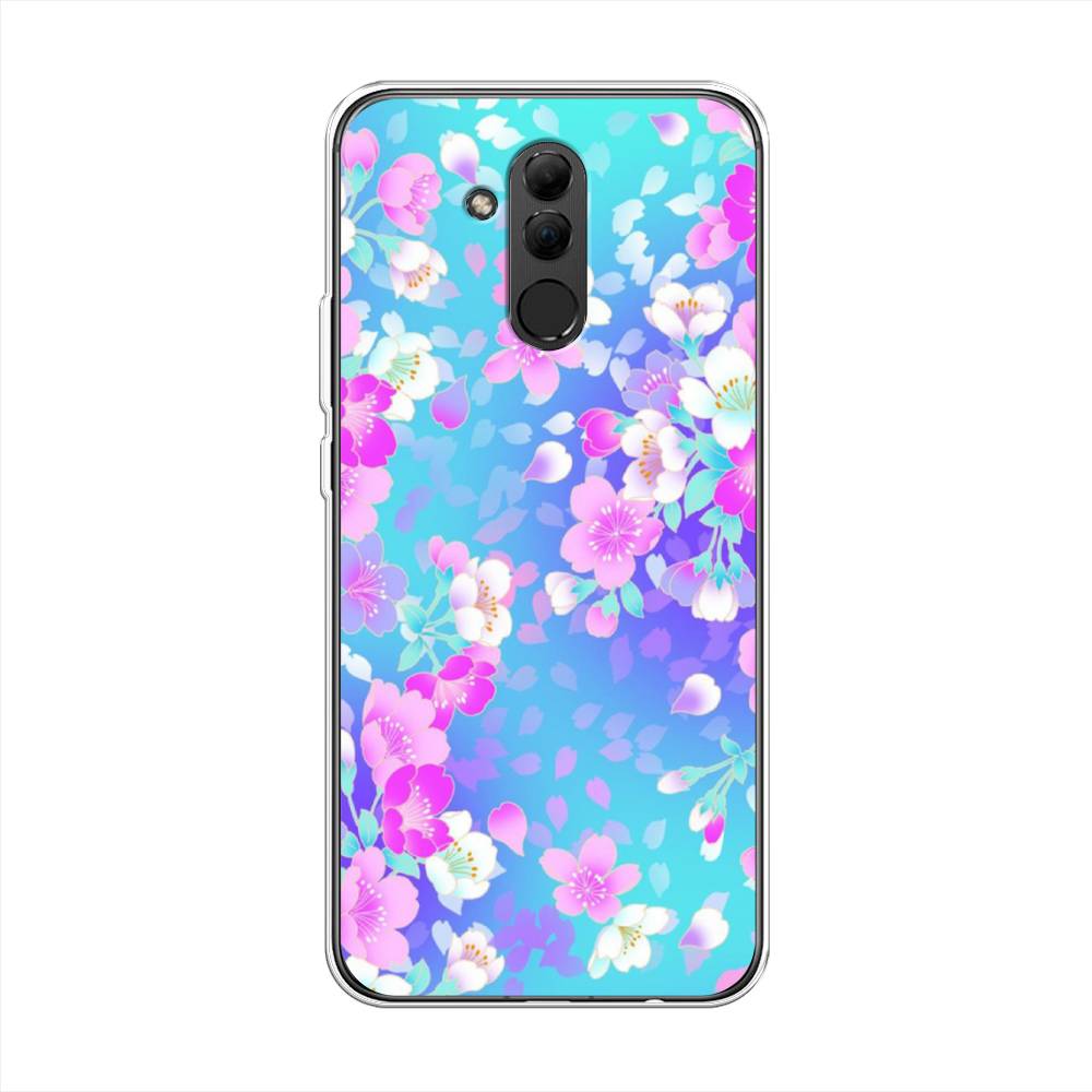 

Чехол Awog на Huawei Mate 20 Lite "Яблоневые цветы", Голубой;розовый;белый, 66650-8
