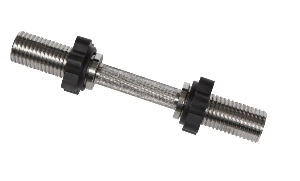 Гриф для штанги гантельный MB Barbell MB-BarM50-M390B 39 см, 50 мм