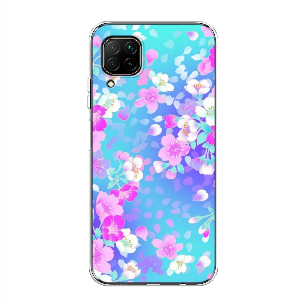 фото Чехол awog "яблоневые цветы" для huawei nova 6 se