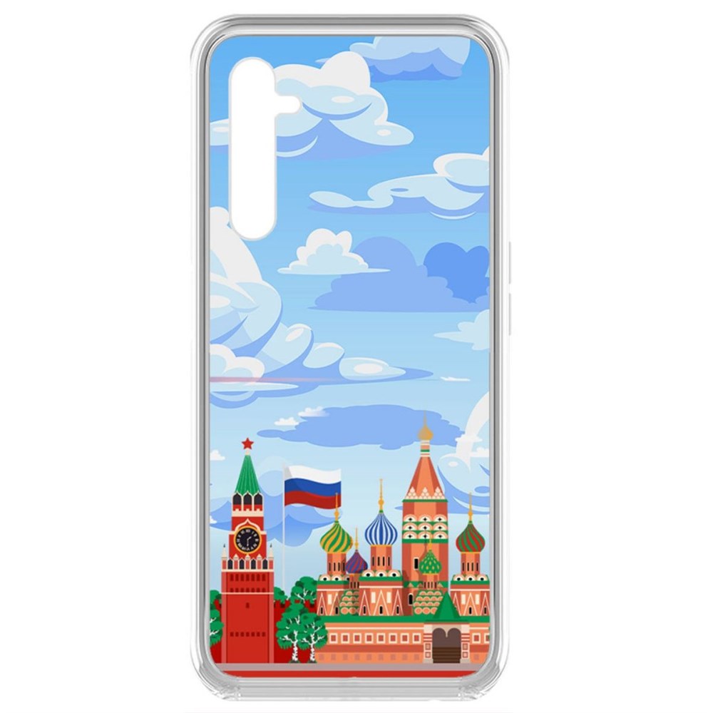 

Чехол-накладка Krutoff Clear Case Красная Площадь для Realme 6 Pro