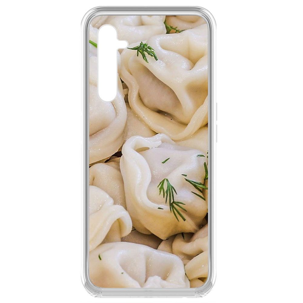 

Чехол-накладка Krutoff Clear Case Пельмешки для Realme 6 Pro