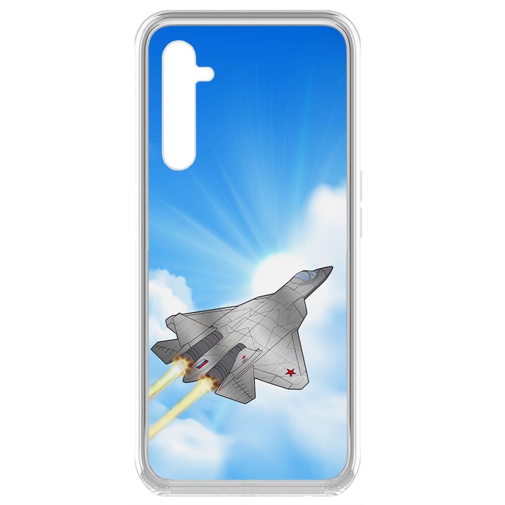 

Чехол-накладка Krutoff Clear Case СУ-57 для Realme 6 Pro
