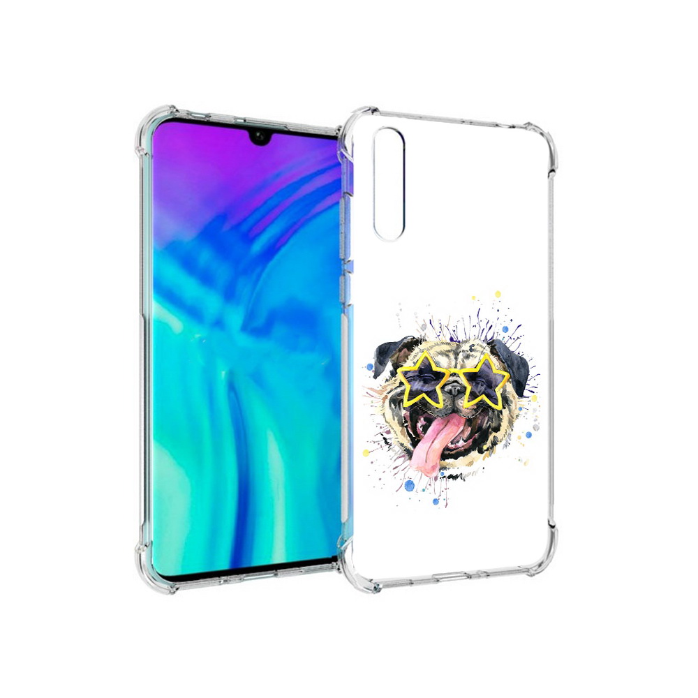 

Чехол MyPads Tocco для Huawei Enjoy 10s мопс боксер, Прозрачный, Tocco