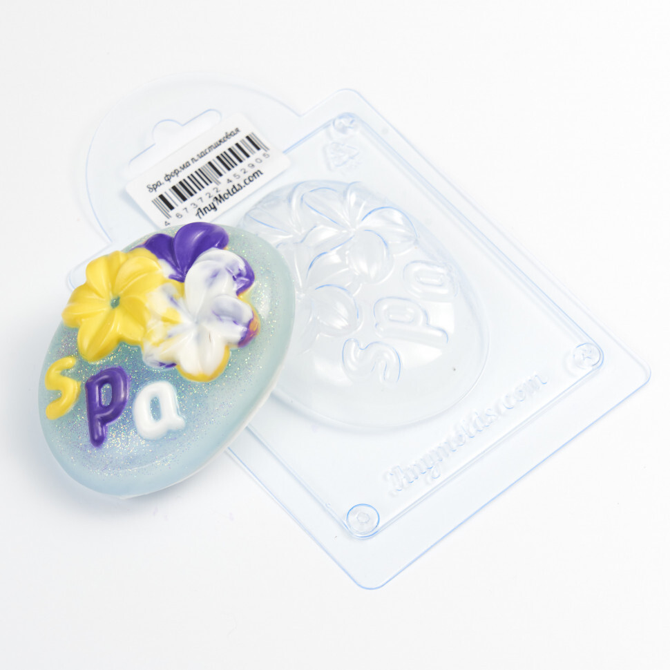 

Spa форма из пластика для мыла, шоколада AnyMolds