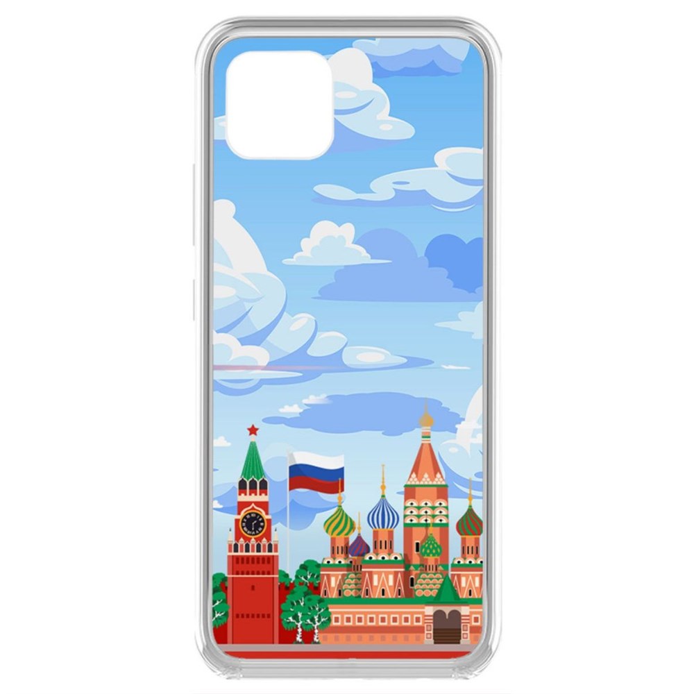 

Чехол-накладка Krutoff Clear Case Красная Площадь для Realme C11