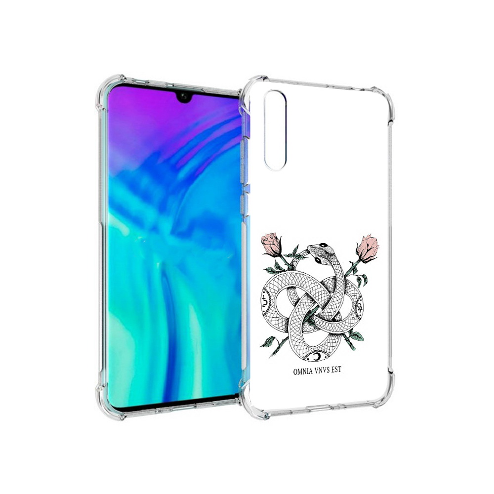 

Чехол MyPads Tocco для Huawei Enjoy 10s нарисованная змея абстракция, Прозрачный, Tocco