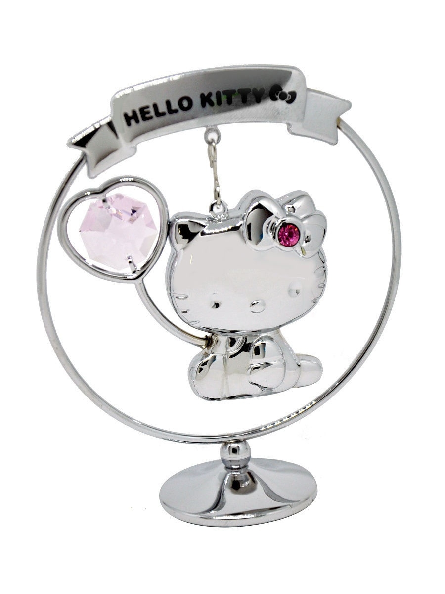 

Фигурка в кольце Hello Kitty CRYSTOCRAFT L4002-149-CPI2AB серебристый, L4002-149-CPI2AB