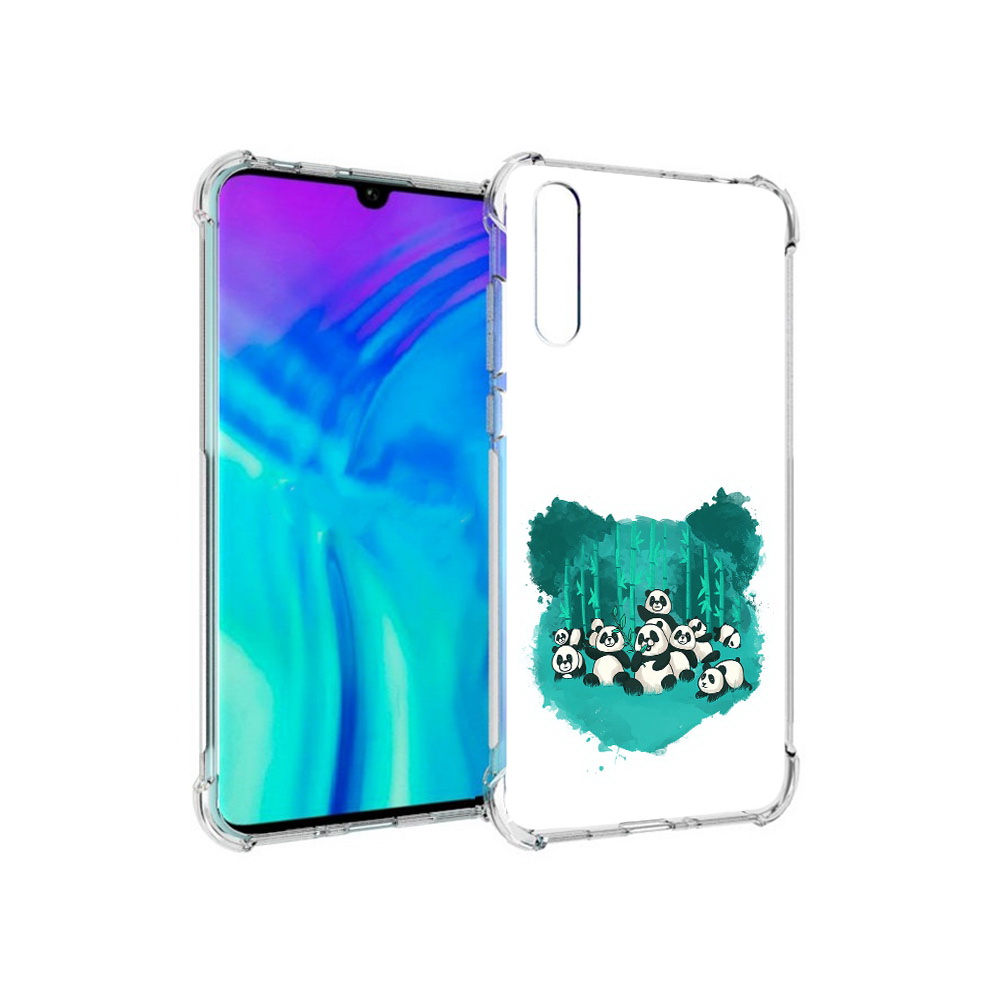 

Чехол MyPads Tocco для Huawei Enjoy 10s нарисованные панды, Прозрачный, Tocco