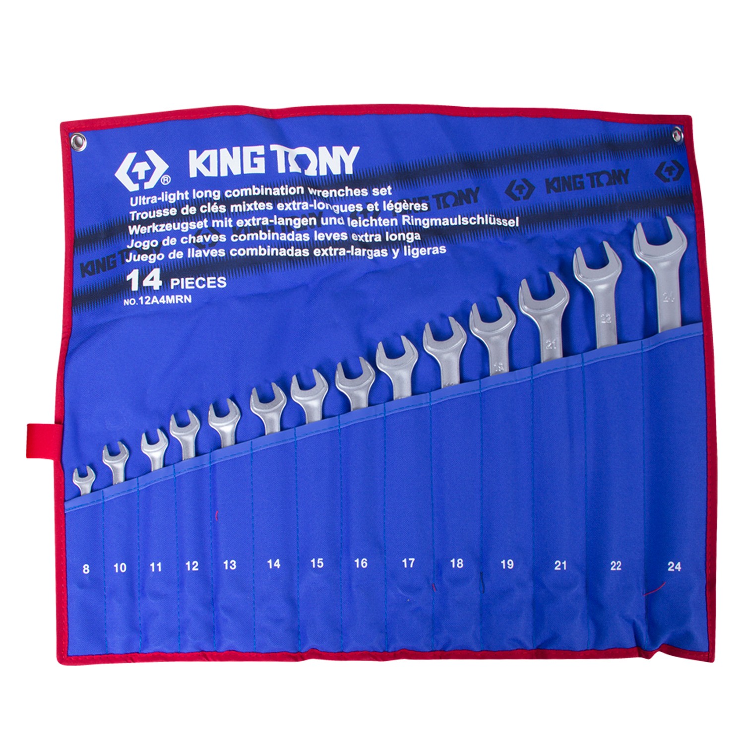 Набор комбинированных удлиненных ключей KING TONY  14 предметов 12A4MRN