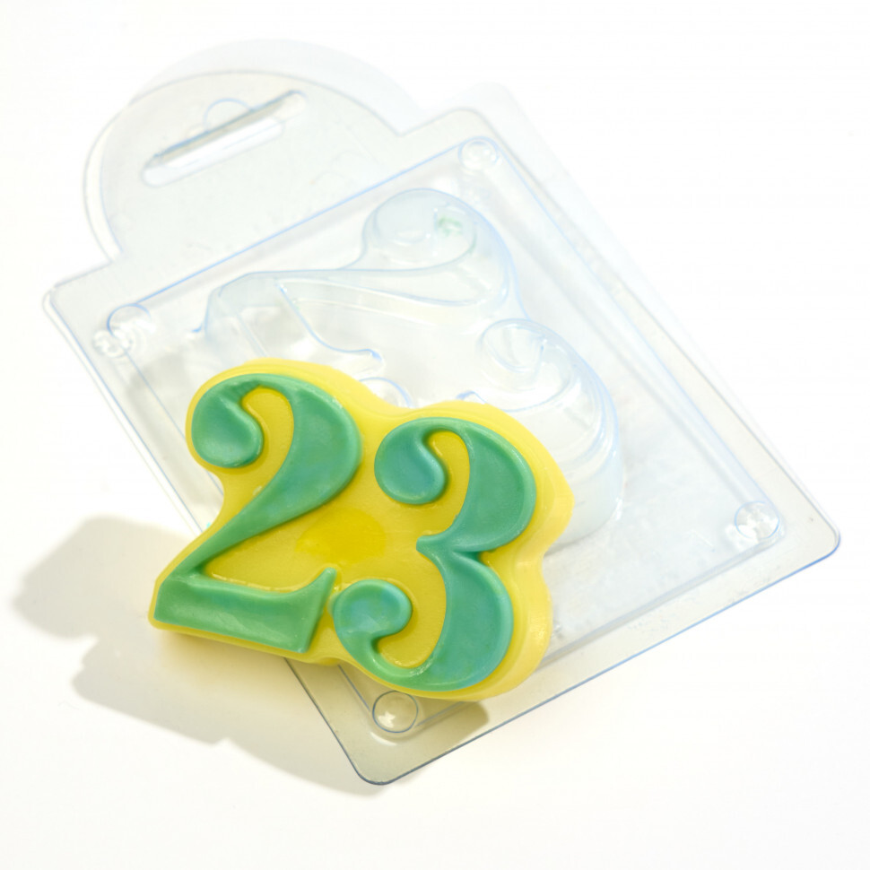 

23 цифры форма из пластика для мыла, шоколада AnyMolds