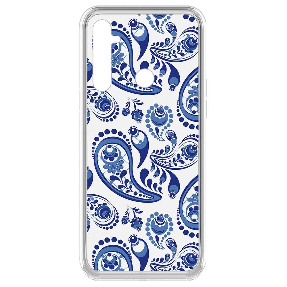 

Чехол-накладка Krutoff Clear Case Гжель для Realme 6i