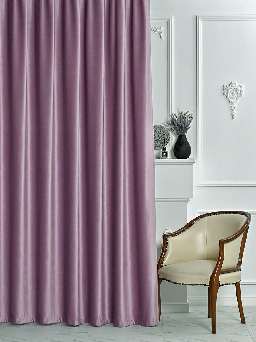 

Комплект штор A&H Бархат 200x220 см на шторной ленте, 2 шт, 2velvet-2