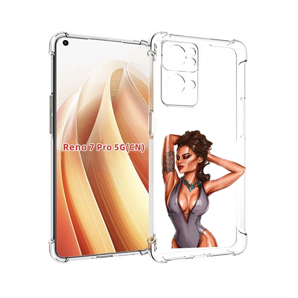 

Чехол MyPads Роскошная-девушка женский для OPPO Reno7 Pro 5G, Прозрачный, Tocco