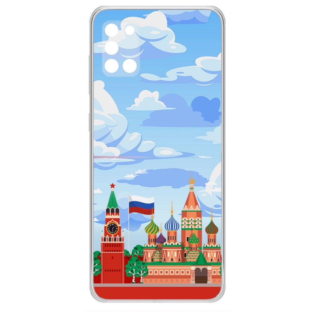 

Чехол-накладка Krutoff Clear Case Красная Площадь для Samsung Galaxy A31 (A315)