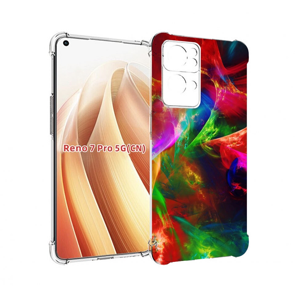 

Чехол MyPads Сияние-красок для OPPO Reno7 Pro 5G, Прозрачный, Tocco