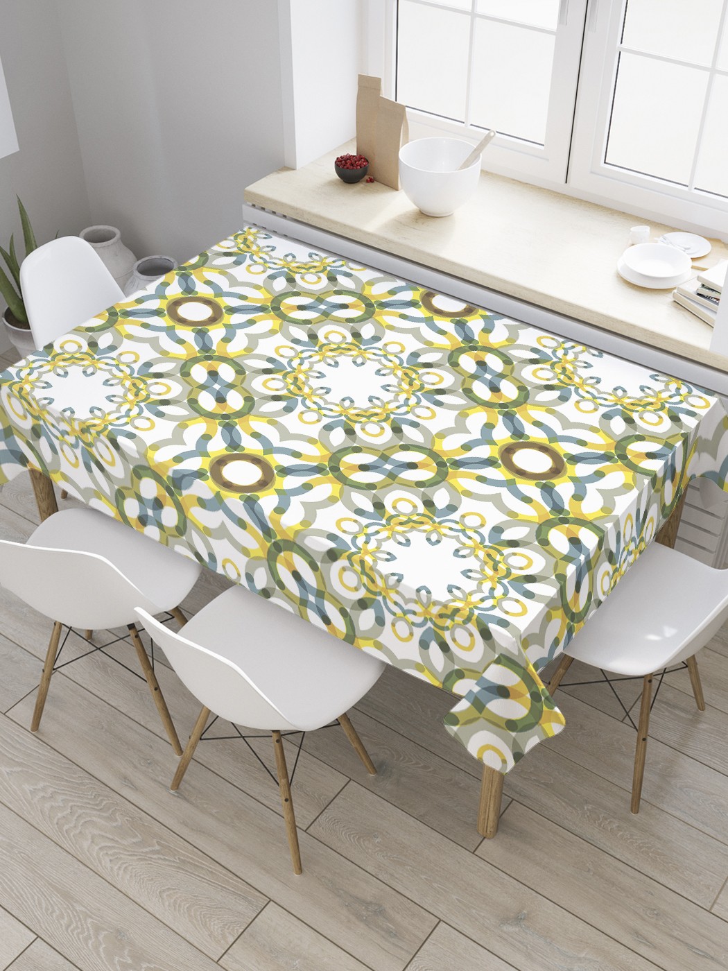 

Скатерть прямоугольная JoyArty "Марокканские зарисовки" из сатена, 120x145 см, Желтый, Марокканские зарисовки