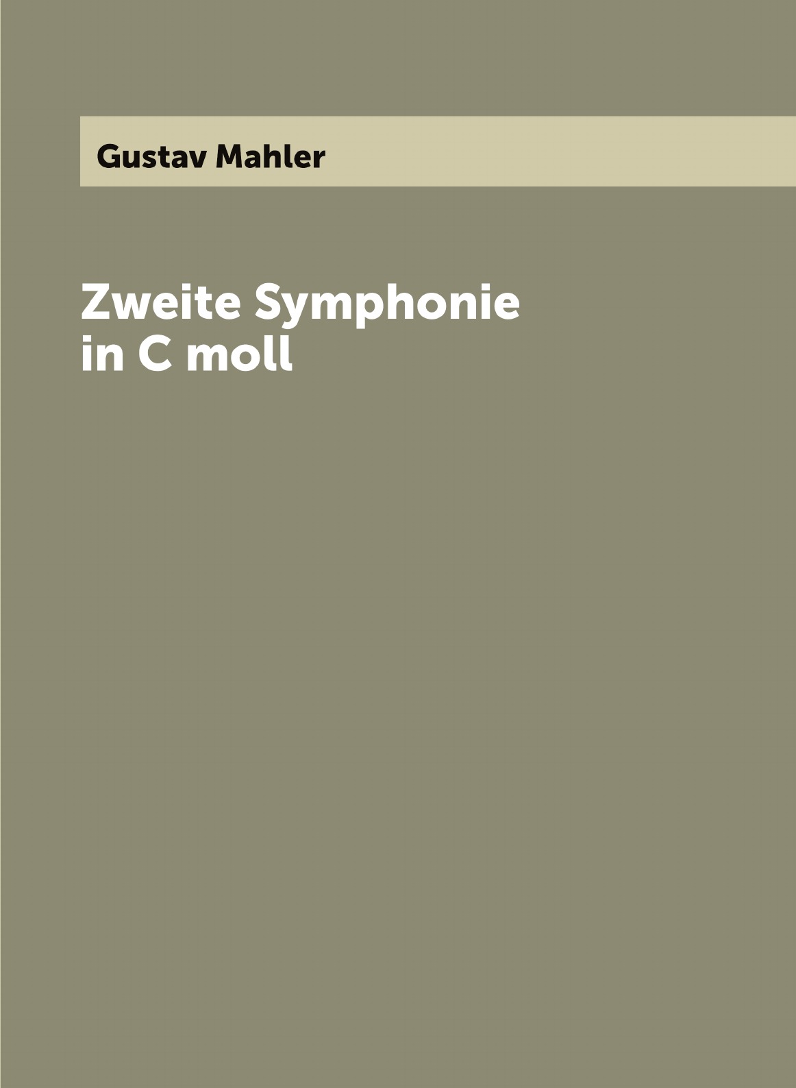 

Zweite Symphonie in C moll