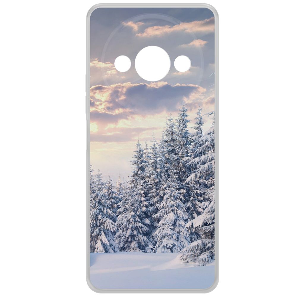 

Чехол-накладка Krutoff Clear Case Снежный пейзаж для Xiaomi Redmi A3x, Прозрачный