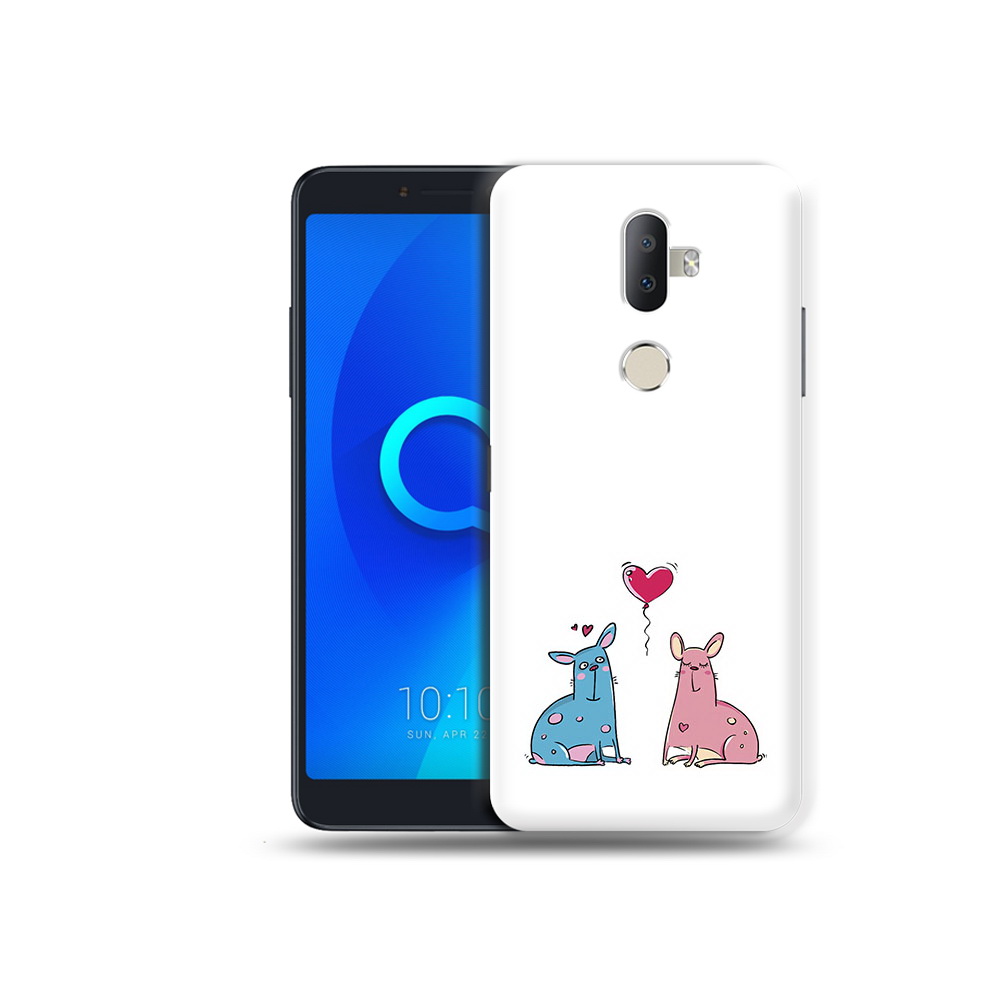 

Чехол MyPads Tocco для Alcatel 3V Лама любовь, Прозрачный, Tocco