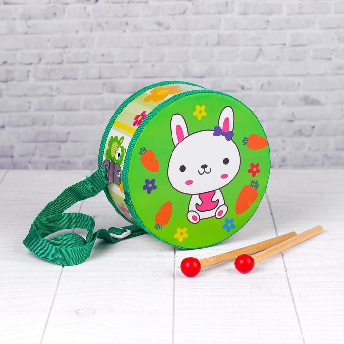 Музыкальная игрушка «Барабан», с рисунком, цвета микс, бумажная мембрана музыкальная игрушка барабан