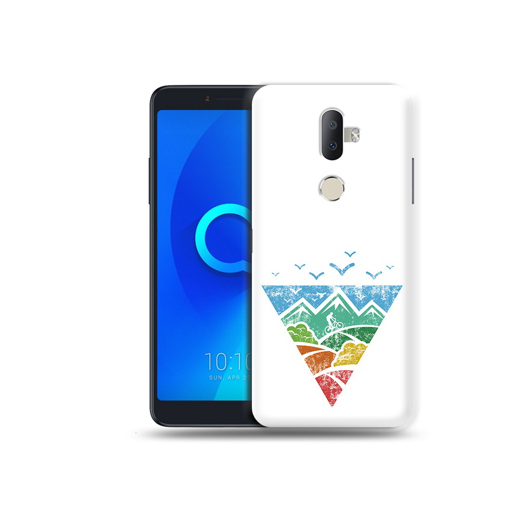 

Чехол MyPads Tocco для Alcatel 3V Лес земля море чайки, Прозрачный, Tocco