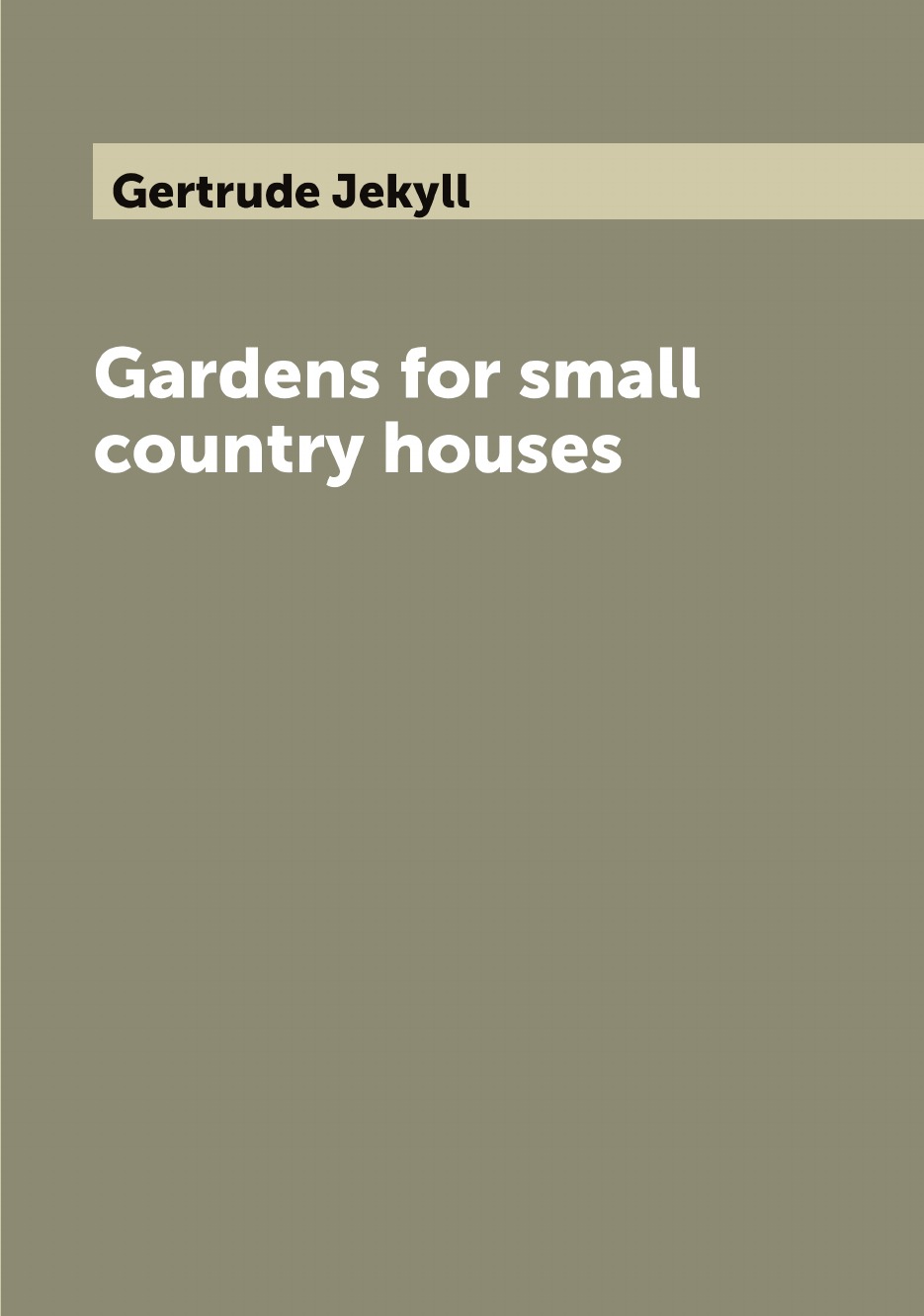 

Gardens for small country houses