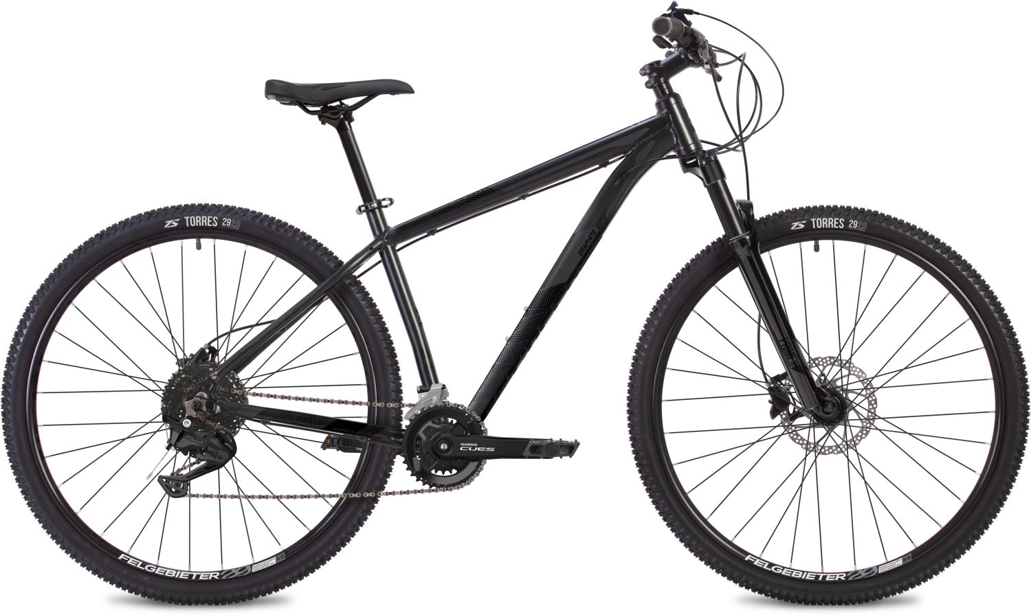 

Велосипед STINGER Graphite Comp 29" 2024 22" чёрный, Черный