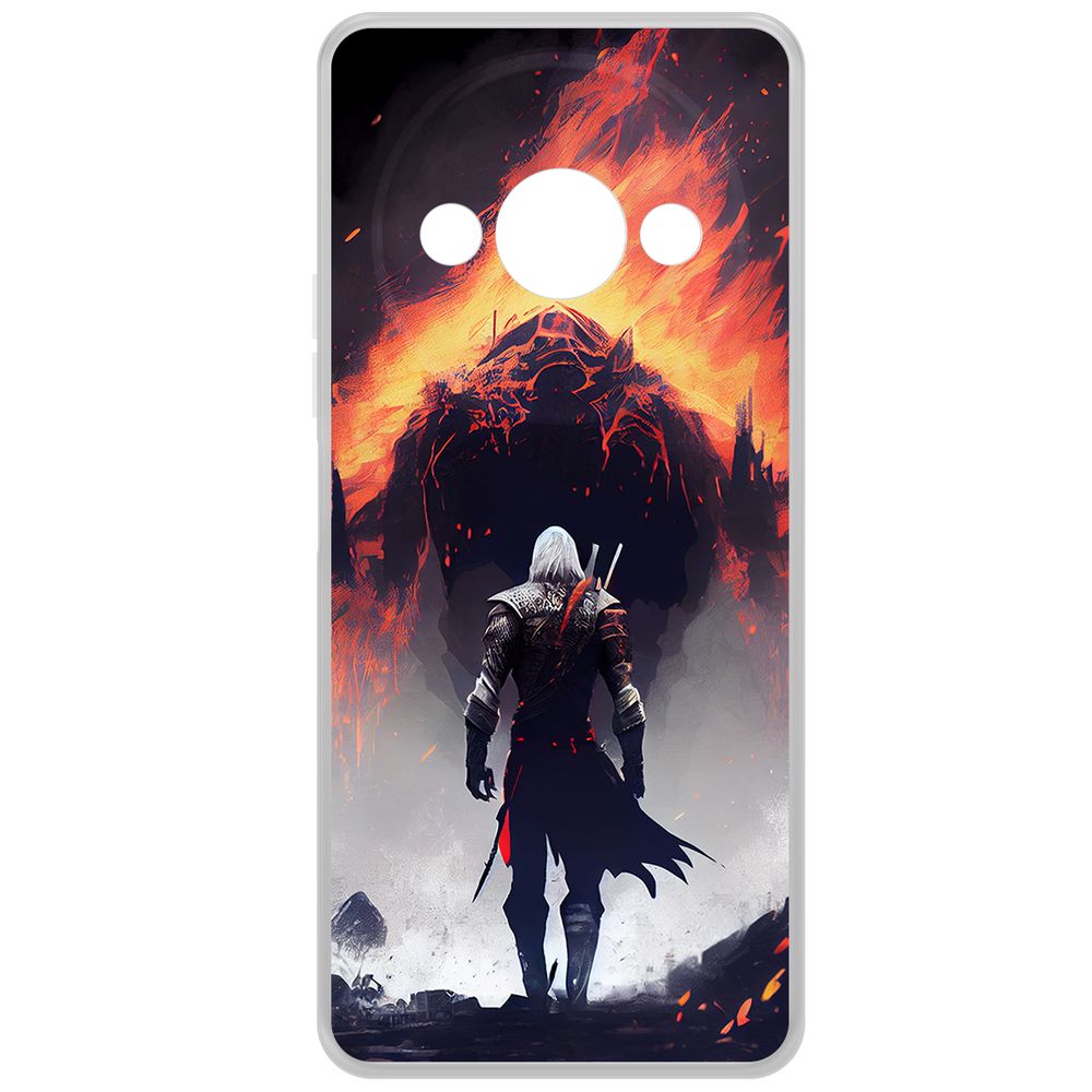 

Чехол-накладка Krutoff Clear Case Ведьмак. Геральт для Xiaomi Redmi A3x, Прозрачный