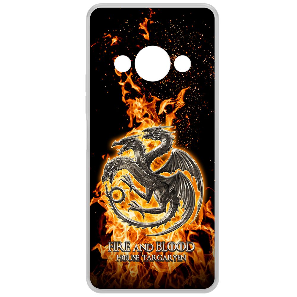

Чехол-накладка Krutoff Clear Case Игра Престолов Дом Таргариен для Xiaomi Redmi A3x, Прозрачный