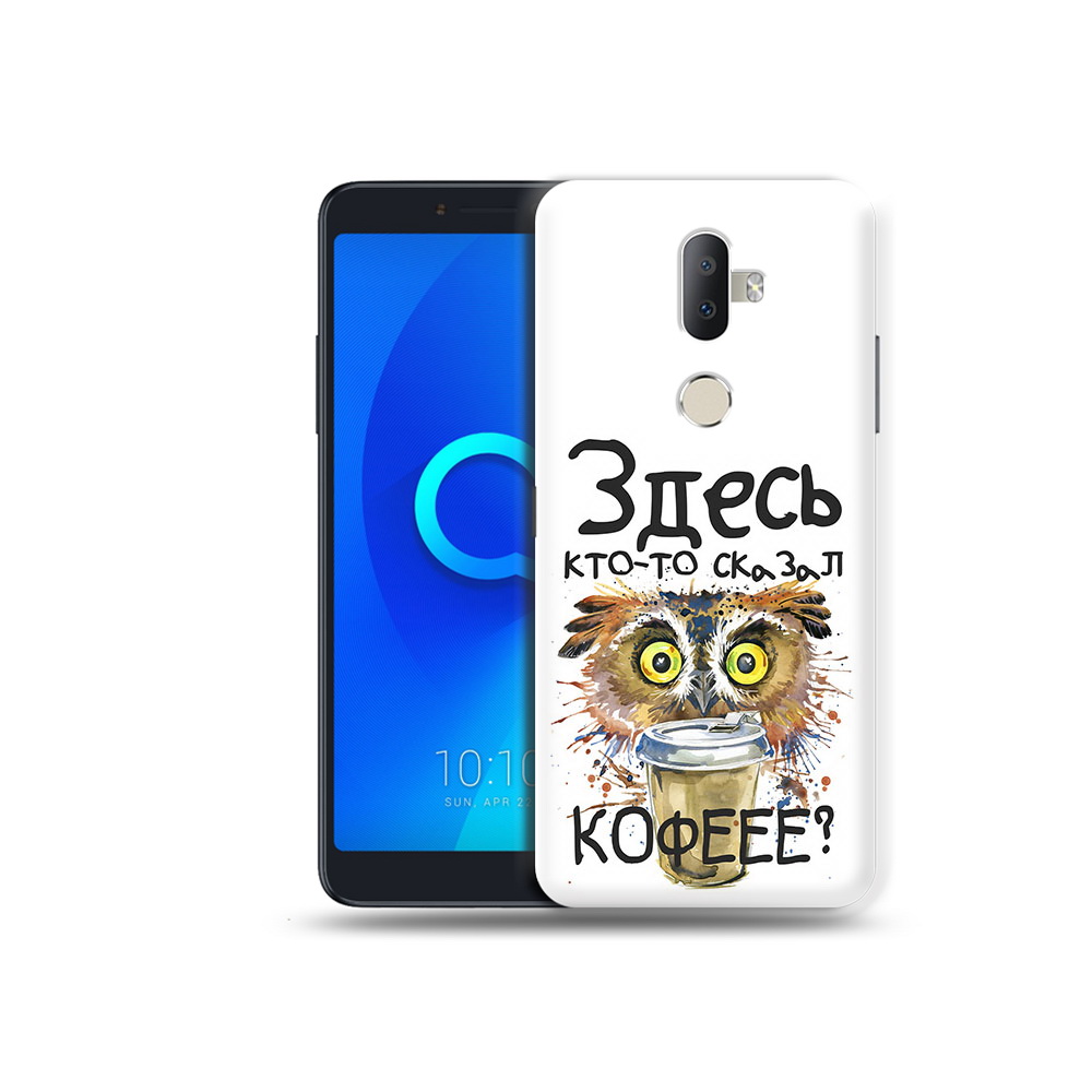 

Чехол MyPads Tocco для Alcatel 3V Любительница кофе, Прозрачный, Tocco