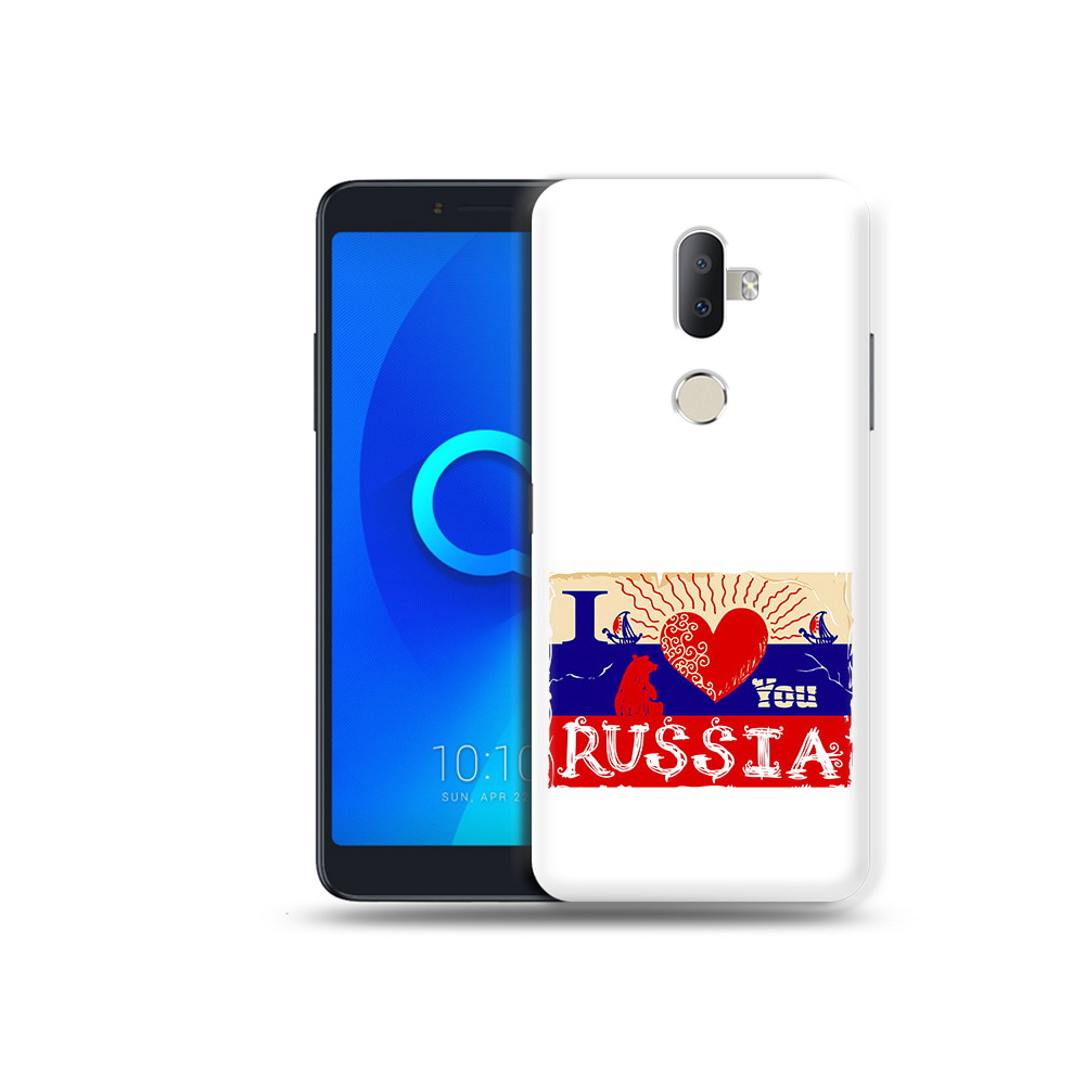 

Чехол MyPads Tocco для Alcatel 3V Люблю Россию, Прозрачный, Tocco
