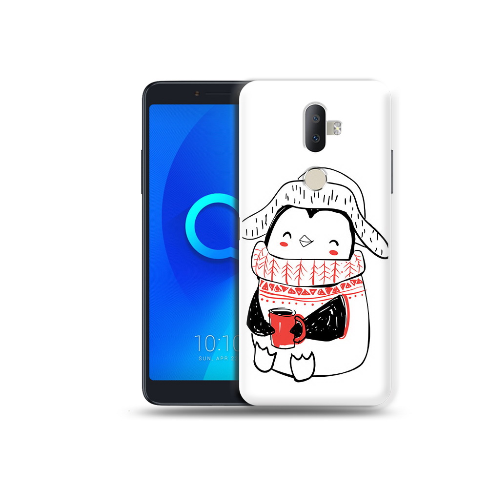 

Чехол MyPads Tocco для Alcatel 3V Милый пингвин, Прозрачный, Tocco