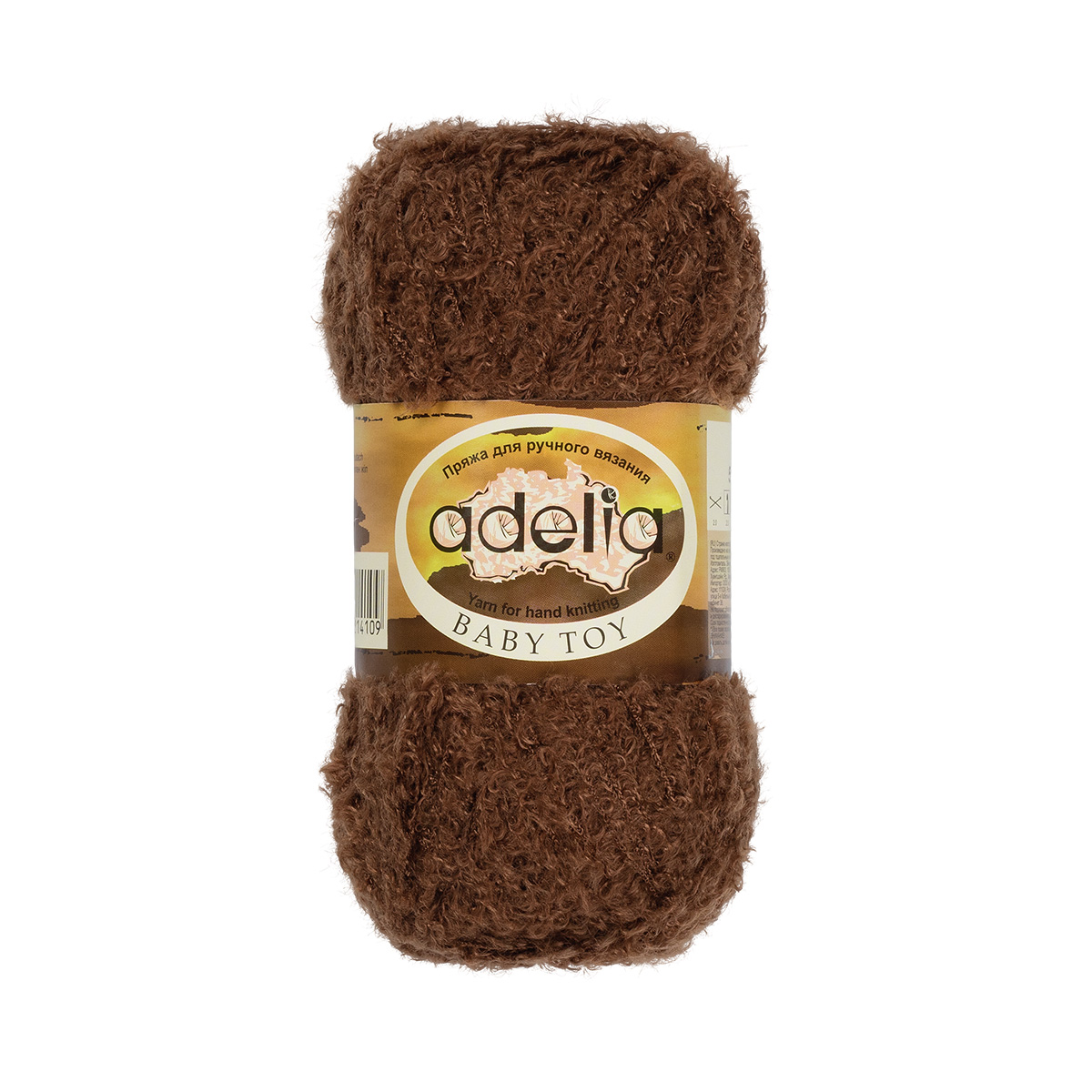 

Пряжа Adelia "BABY TOY" 100% нейлон 5 шт. х 50 г 255 м ± 10 м №07 коричневый