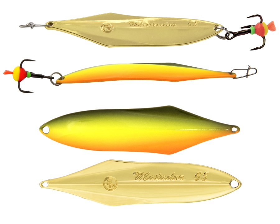 

Блесна вертикальная ECOPRO Matador 65мм, 9г, FRG, Золотистый;желтый, EPVJLMR65FRG