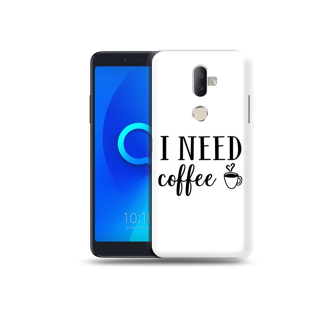 

Чехол MyPads Tocco для Alcatel 3V Мне нужен кофе, Прозрачный, Tocco