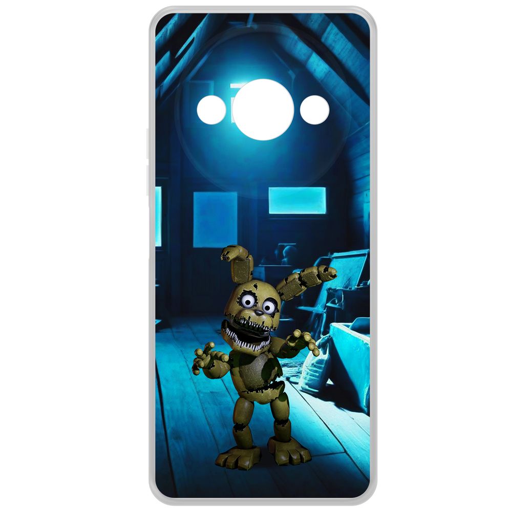 

Чехол-накладка Krutoff Clear Case ФНАФ - Плюштрап для Xiaomi Redmi A3x, Прозрачный