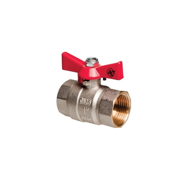 

Кран шаровой ALTSTREAM ручка бабочка 3/4" ВР, Белый