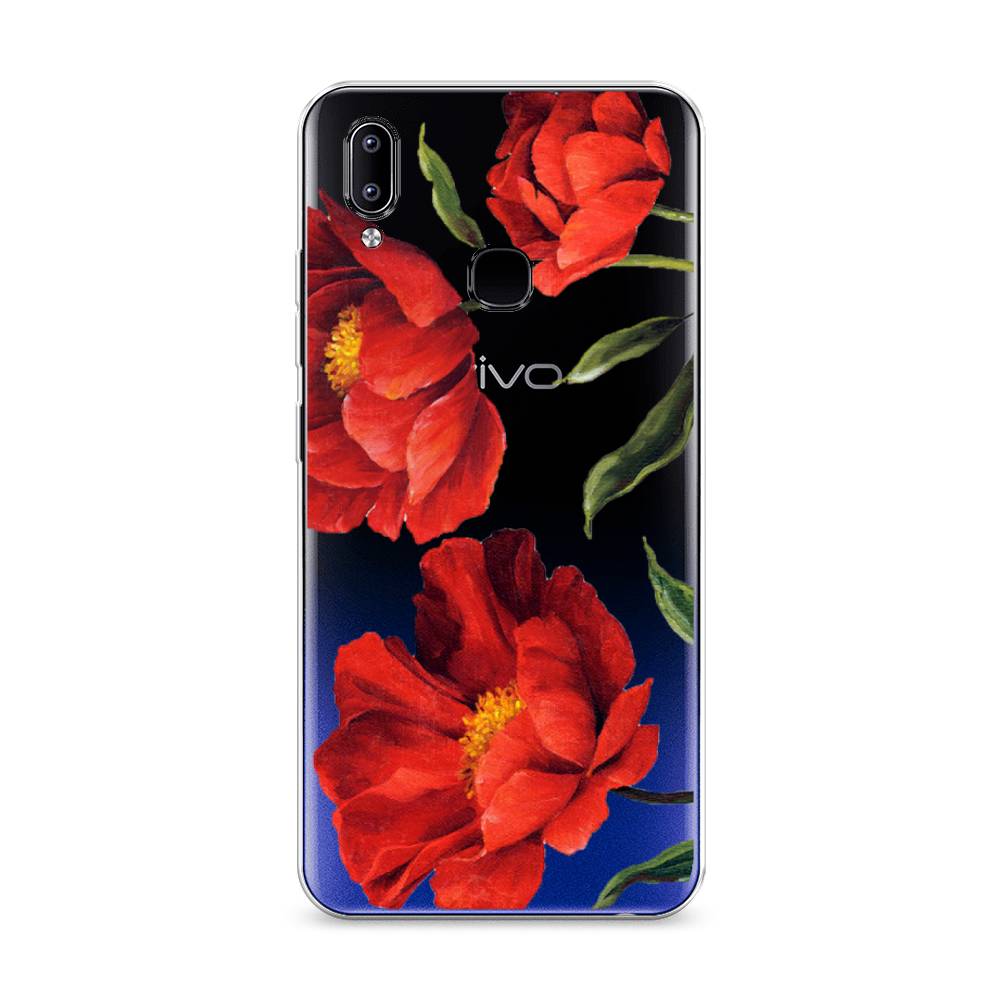

Чехол Awog на Vivo Y93/Y93 lite "Красные маки", Разноцветный, 263950-8