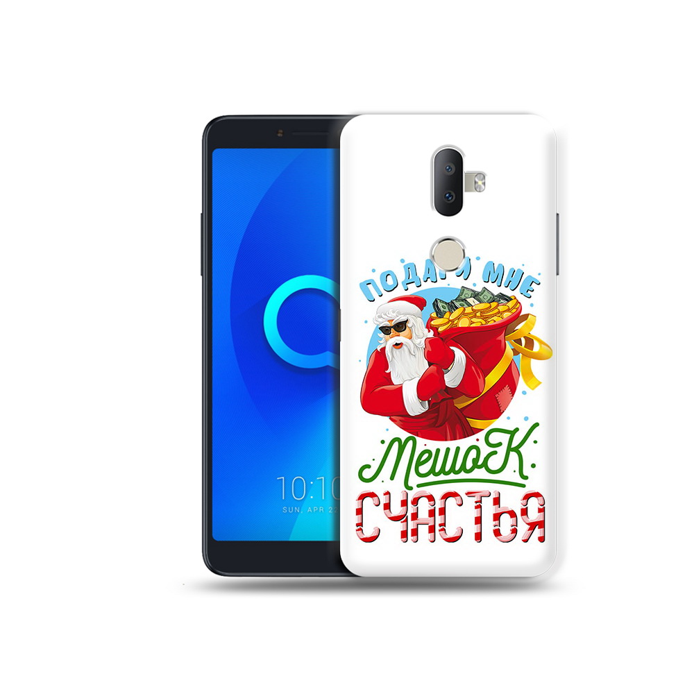 

Чехол MyPads Tocco для Alcatel 3V Подарите мне мешок денег, Прозрачный, Tocco