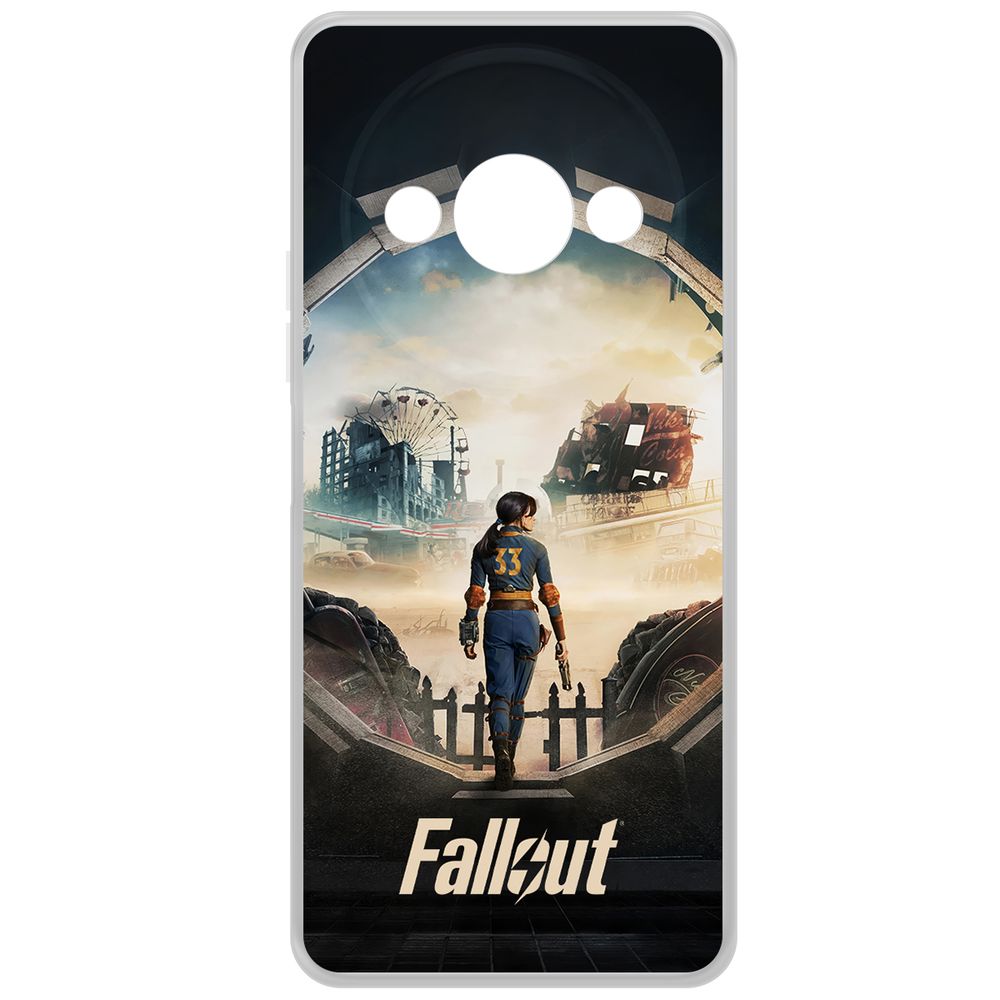 

Чехол-накладка Krutoff Clear Case Фоллаут (Fallout) - Убежище 33 для Xiaomi Redmi A3x, Прозрачный
