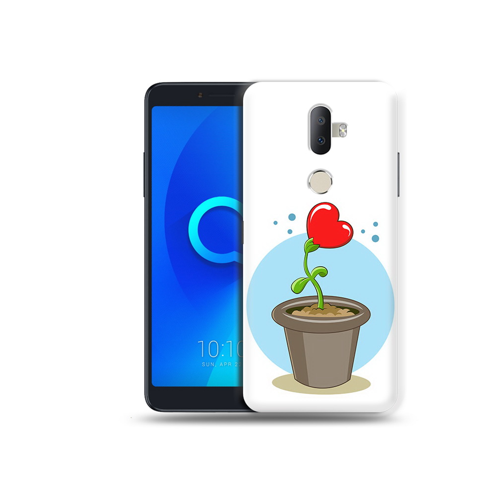 

Чехол MyPads Tocco для Alcatel 3V Растение любви 14 февраля, Прозрачный, Tocco