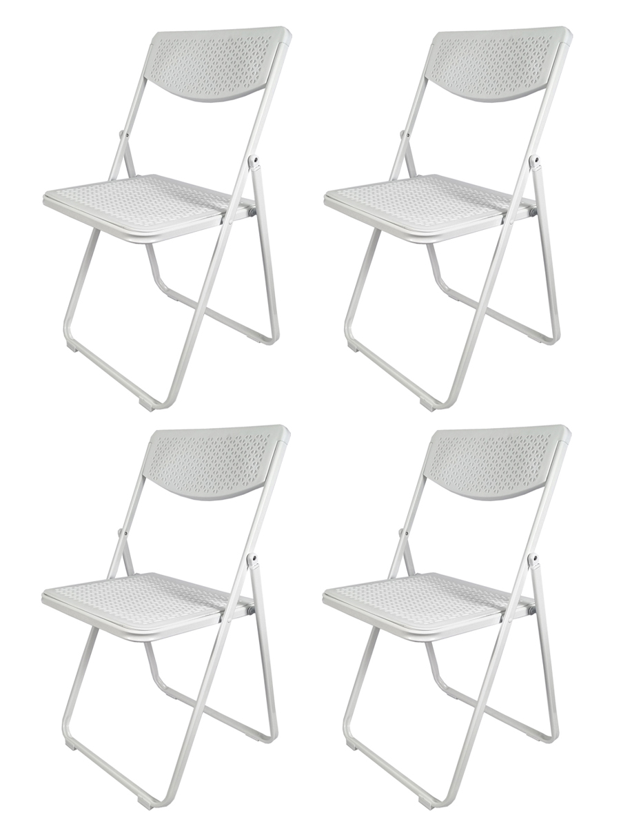 

Стул URM пластиковый складной, белый, 4шт., М-D01533