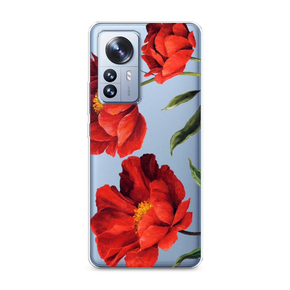 

Чехол Awog на Xiaomi 12 Pro "Красные маки", Разноцветный, 314450-8