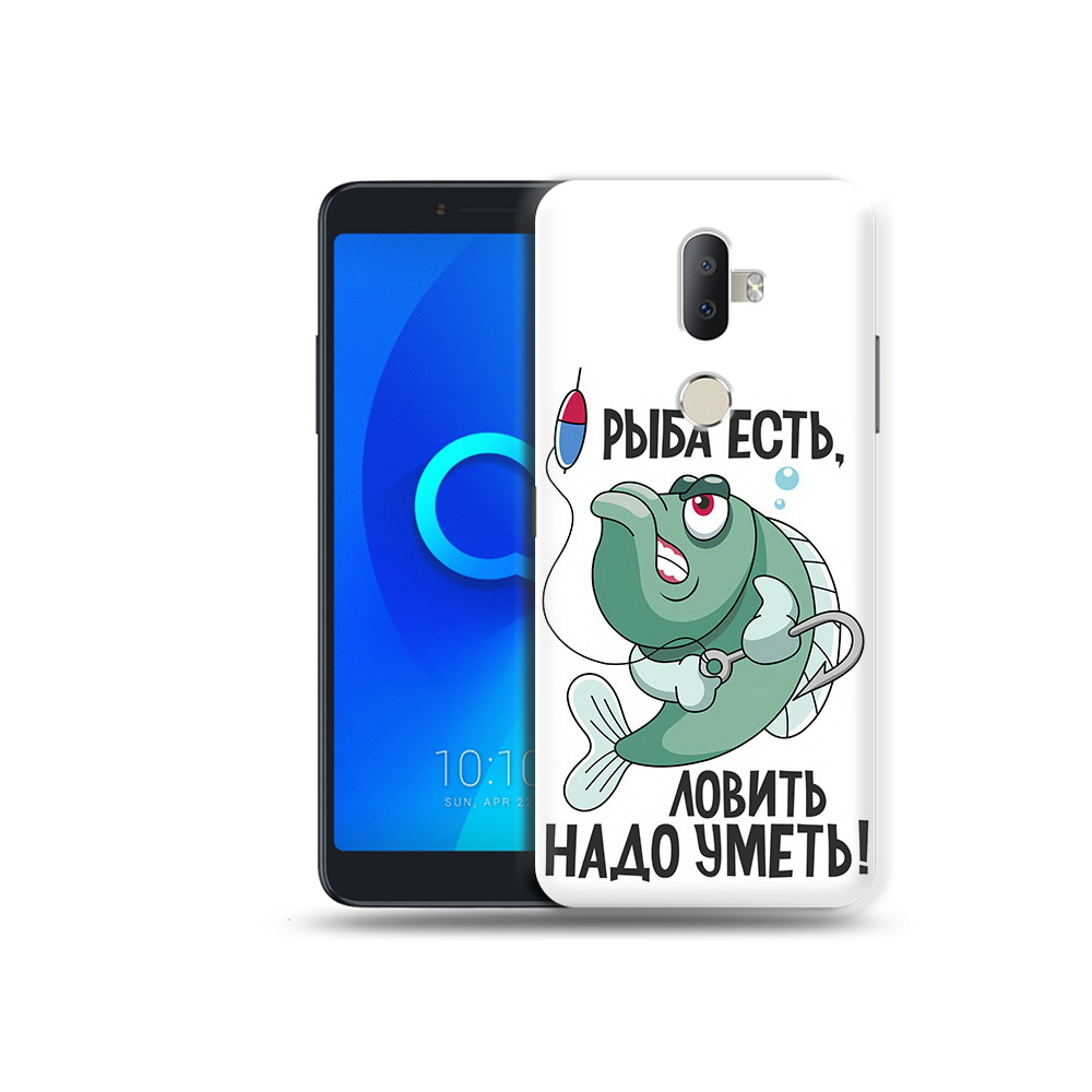 

Чехол MyPads Tocco для Alcatel 3V Рыба есть ,ловить надо уметь, Прозрачный, Tocco