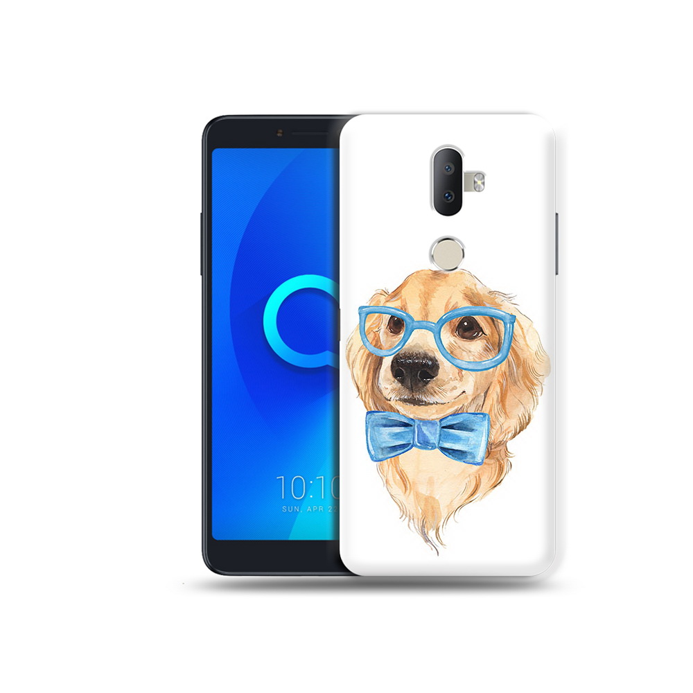 

Чехол MyPads Tocco для Alcatel 3V Собака интеллигент, Прозрачный, Tocco