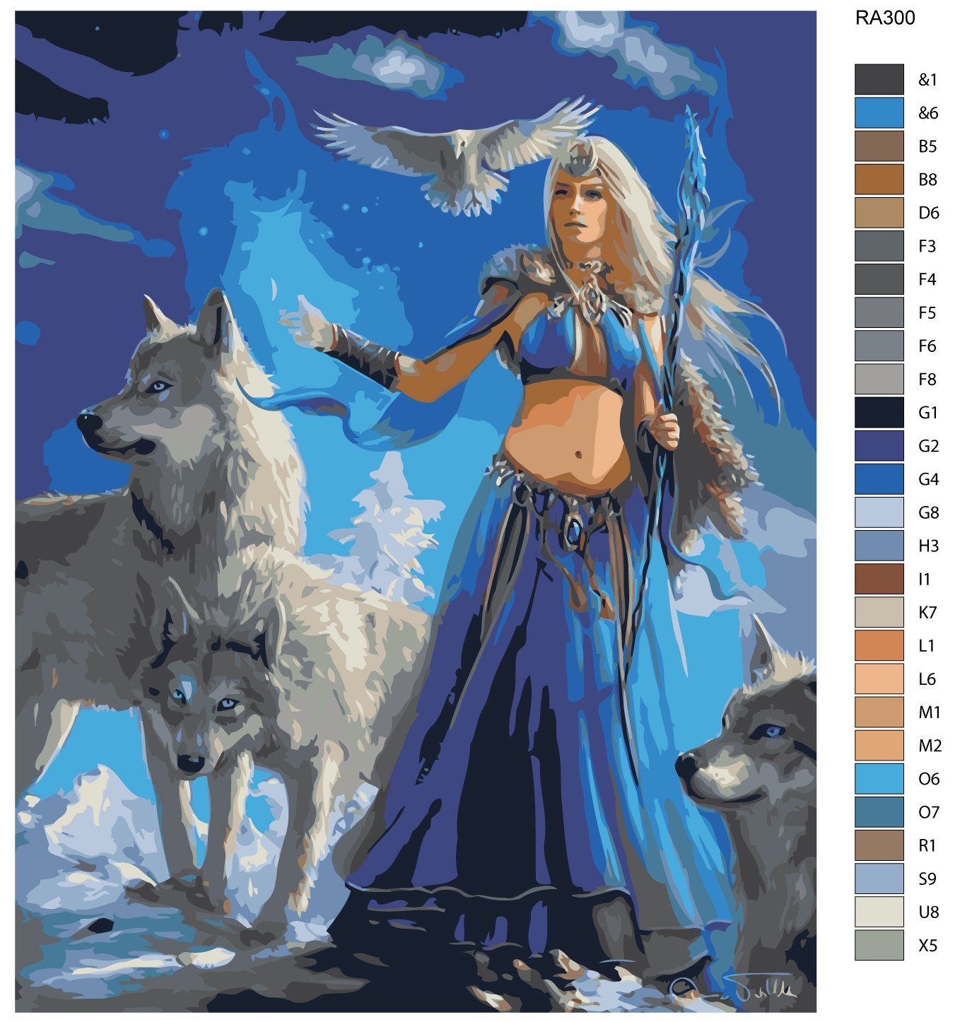 

Картина по номерам, Живопись по номерам, 80 х 100, RA300, RA300