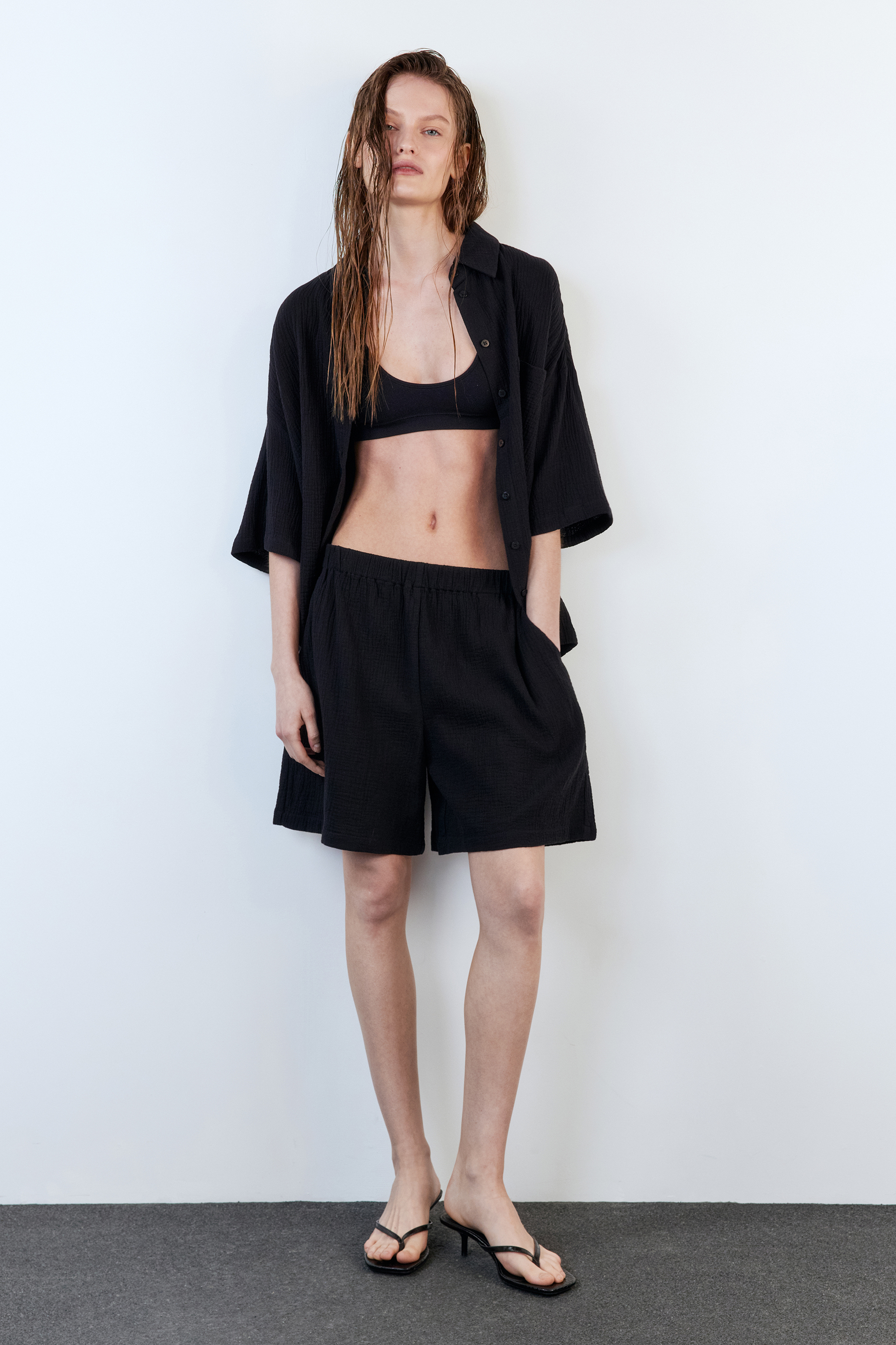 

Повседневные шорты женские Befree 2421311025 черные M, Черный, 2421311025