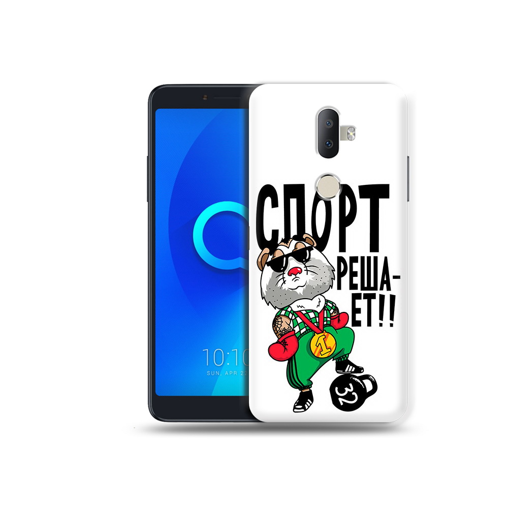 

Чехол MyPads Tocco для Alcatel 3V Спорт решает, Прозрачный, Tocco