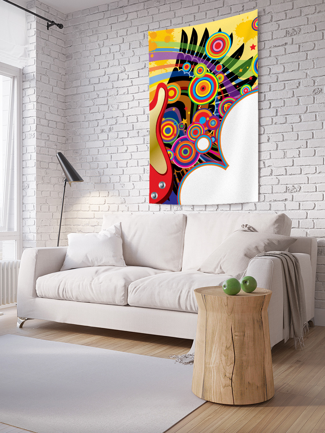 

Вертикальное фотопанно на стену JoyArty Музыкальный арт 100x150 см, Музыкальный арт