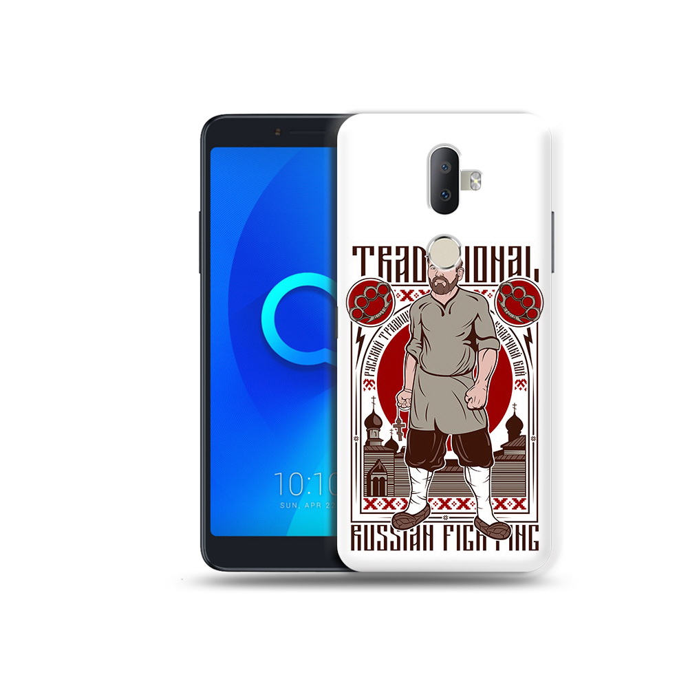 

Чехол MyPads Tocco для Alcatel 3V Традициональный мужчина, Прозрачный, Tocco